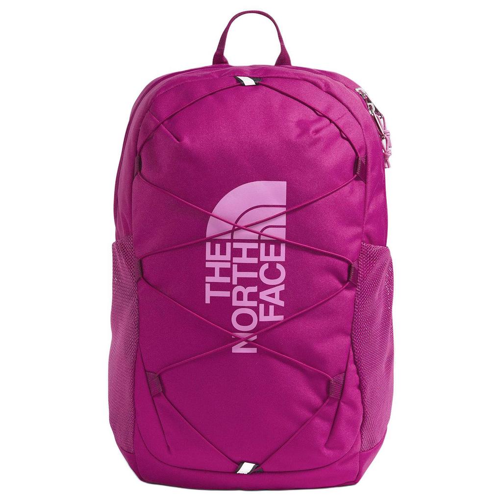 The North Face Jester 24.6L Logo Zipper Outdoor Backpack Recycled Polyester Deep Mulberry And Dragon Fruit Kids backpack NF0A52VY0OX
