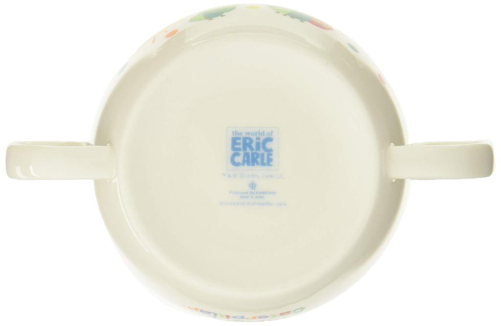 Kaneshotouki Very Hungry Bullion Handed Soup 210ml Tableware White 807137 "The Caterpillar" Children's (Two Cup) Children's