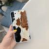 FM14 Cartoon Cow Soft Shell Transparent Phone Case for Motorola Moto G7 G8 G9 G84 G85 G73 G24 G15 Z2 Play Power Plus