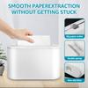 Tissue Box ABS Square Wet Tissue Paper Dispenser Non-Slip Bottom Portable Napkin Holder with Visible Window for Kitchen Bathroom
