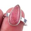 Natural Rhodochrosite Gemstone Handmade 925 Solid Sterling Silver Ring S.9 r6H94