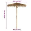 VidaXL Parasol Tiki avec auvent en feuille de bananier 150 cm bambou, parasol de jardin, parasol d'extérieur, parasol de 4108222