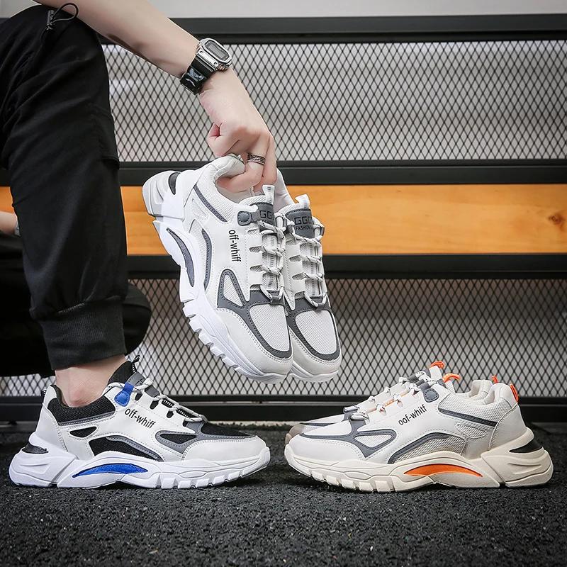 2024 Мужские кроссовки, модные, новые, роскошные, дизайнерские, баскетбольные, спортивные, на толстой платформе, удобные, на мягкой подошве, мужские, папины туфли