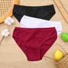 3PCS/Set Cotton Panties Women Briefs Jacquard Design Women Panties Sexy Female Underpants Solid Color Intimate Pantys S-XL