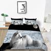 2023 New Style Comforter Cover Set Cool Duvet Covers Highend 3D Wolf Printed Polyester Bedding Cover Set Fashionable Bedclothes