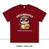 Women's Groundhogs Printed T-Shirt 100% Cotton Oversized Animal Graphic Tees for Men Summer Tops Nature Streetwear