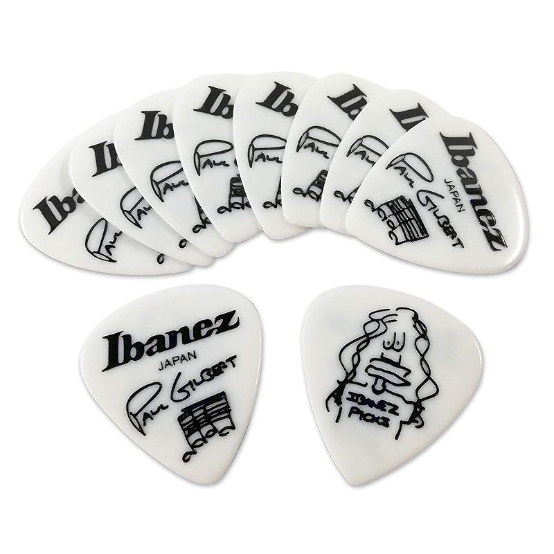 IBANEZ 1000PG-WH Paul Gilbert Pick Guitar Picks x 10
