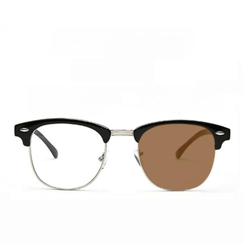 Photochromic Myopia Glasses Neutral Anti Blue Myopia Glasses 0 To -4.0 Retro Luxury Style Myopia Glasses Finished Product -2.5