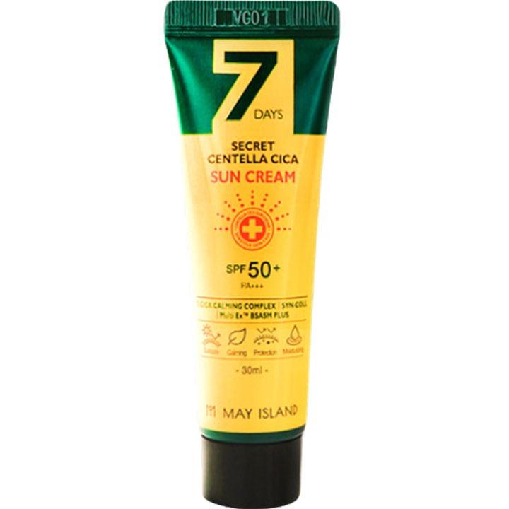 May Island 7 Дней Секрет Центелла Цика Солнцезащитный Крем SPF50+ PA+++ Ежедневная UV Защита 30мл