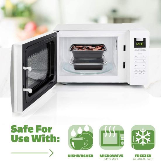 50 шт. одноразовые круглые/прямоугольные/квадратные миски для салата и пикника, кухонный контейнер