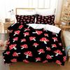 Mushroom Duvet Cover Colorful Cute Cartoon Bedding Set Twin Full King For Teen Boys Girl Kids Kawaii Botanical Plant Quilt Cover