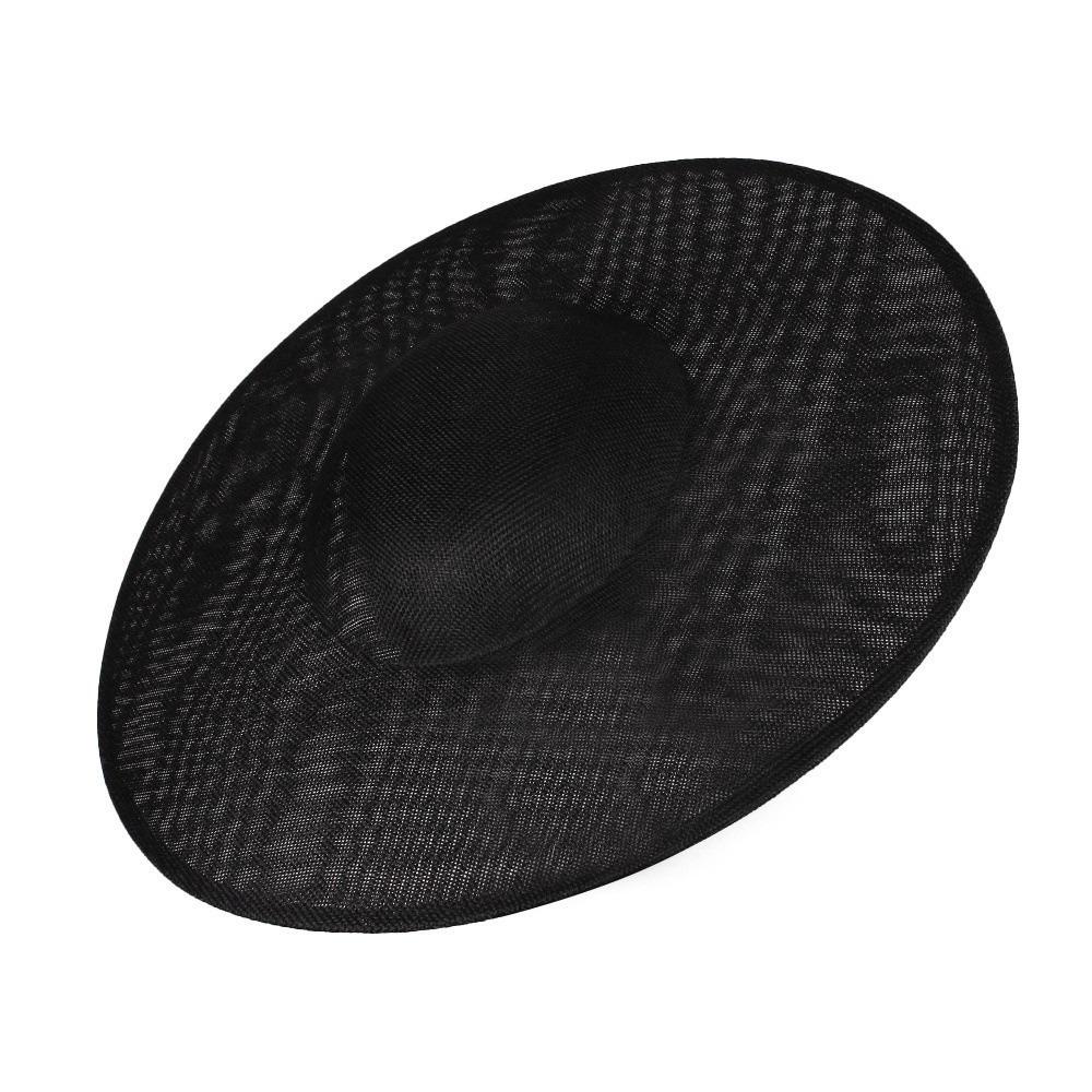Solid Color Mesh Hat Wide Brim Masquerade Top Hat Fashion Vintage Fascinator Hat  Girl