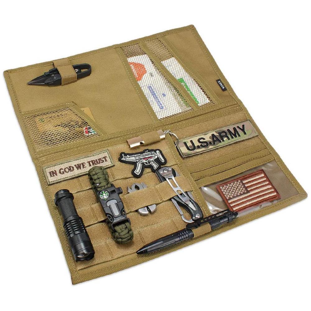 Tactical Car Sun Visor Organizer, Large Molle Sun Visor Storage Bag Holder, Vehicle Sun Visor Storage Bag