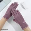 Женские зимние велосипедные перчатки, нескользящие, для активного отдыха на улице, с подкладкой из плюша, для защиты от холода