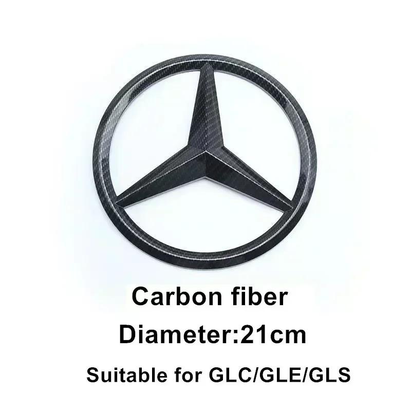 CSF1 ABS Car Front Grille Badge Decal Cover Emblem for Mercedes Benz W204 W205 W210 W211 W212 W213 C E Class GLA GLK ML GLC GLE