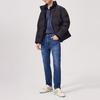 Куртка пуховая Levis с однотонным логотипом, воротником-стойкой, унисекс, верхняя одежда, черная A5167-0002