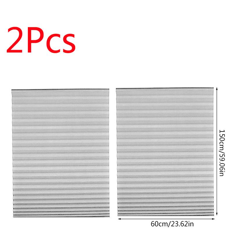 2 шт. Затемняющий свет Модный Блэкаут Рулонная штора Защита от солнца Беспроводная штора Сделай сам Плиссированные жалюзи Самоклеящаяся оконная штора