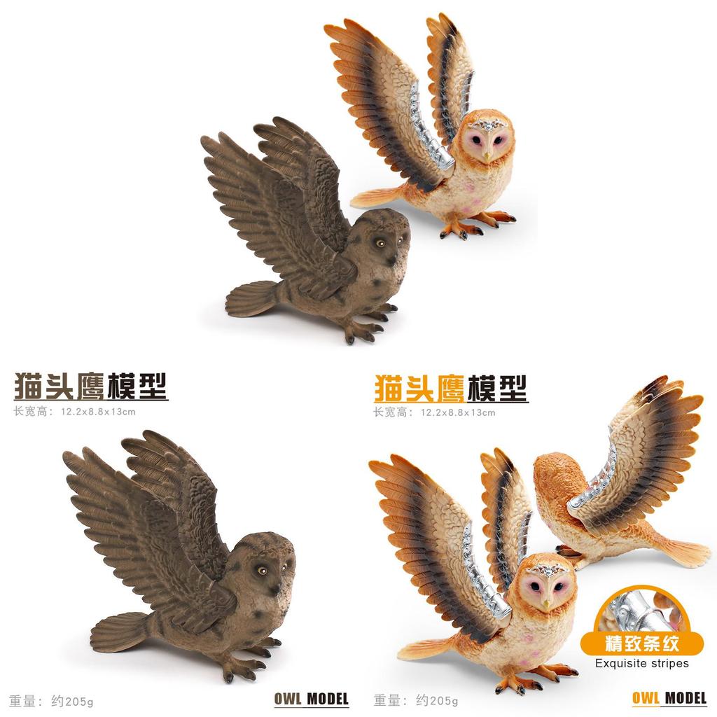 Realistic Owl Wildlife Animal Pvc Model For Kids Learning And Collecting