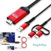 HDMI Cable Display Type C Micro USB 3.0 Screen Connect To HDMI-compatible HDTV Projector Video Adapter Converter for IPhone Samsung Huawei