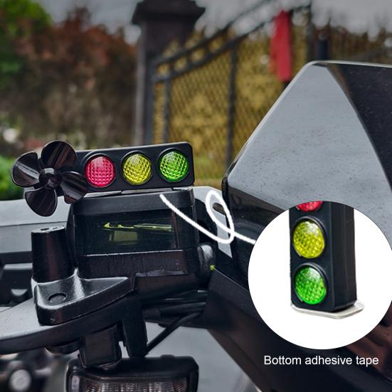 Мотоциклетный светофор, автомобильные украшения, крутые оригинальные указатели поворота, украшение для мотоцикла с красными, желтыми, зелеными огнями