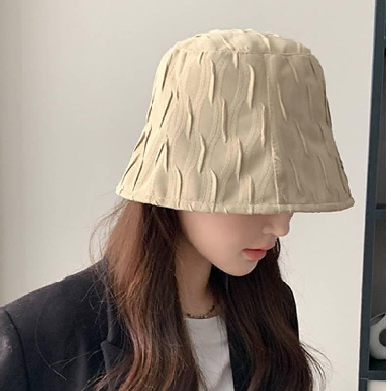 Хлопковая плиссированная шляпа-ведро для осенне-зимней моды для женщин