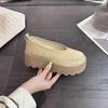 Женские одинарные туфли Birkenstock на толстой подошве 2025 универсальные нишевые взрывные туфли с круглым носком, маффины, повседневные женские туфли
