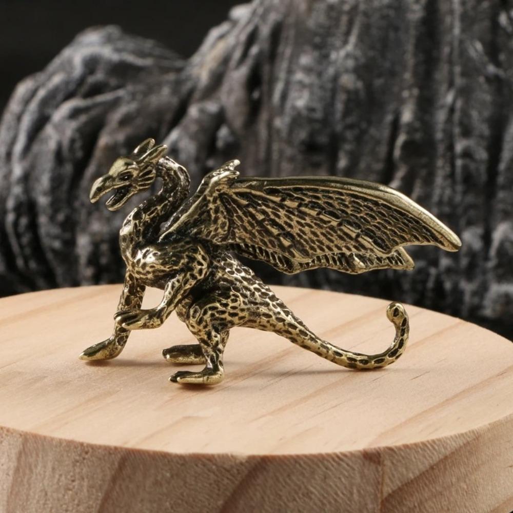 Chinese Mythical Pterosaur Dragon Ornament Mythical Beast Figurines Home Desk Decorations