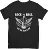 Rock and Roll Music Unisex Fit for Men & Women Quality Cotton T-Shirt Black