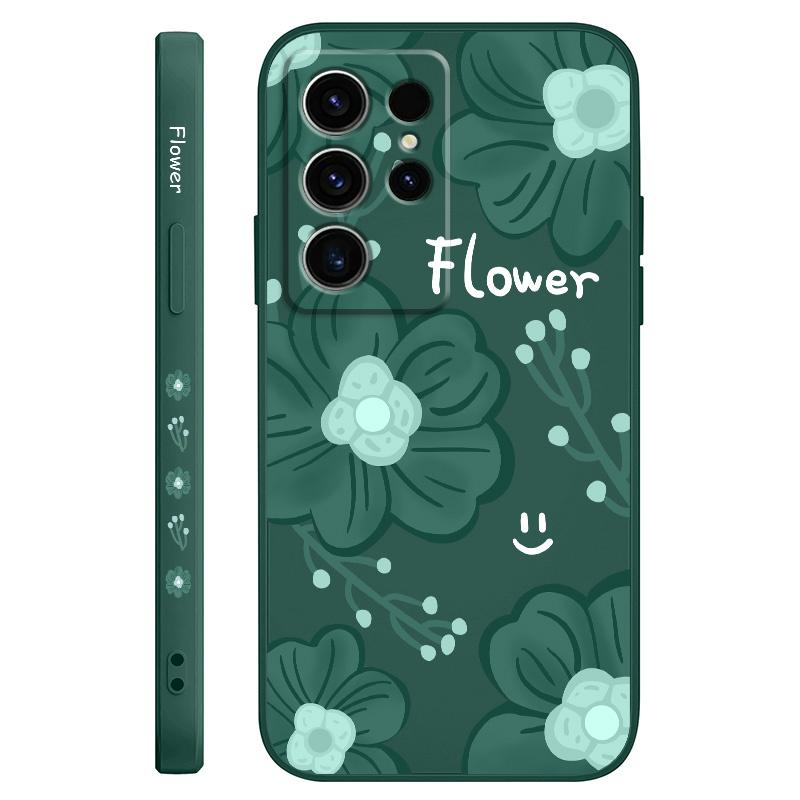 Счастливый Цветочный Чехол Для Телефона Для Samsung Galaxy S25 FE S24 S23 S22 S21 S20 S10 S10E Ultra Plus Note 20 Ultra Plus Чехол