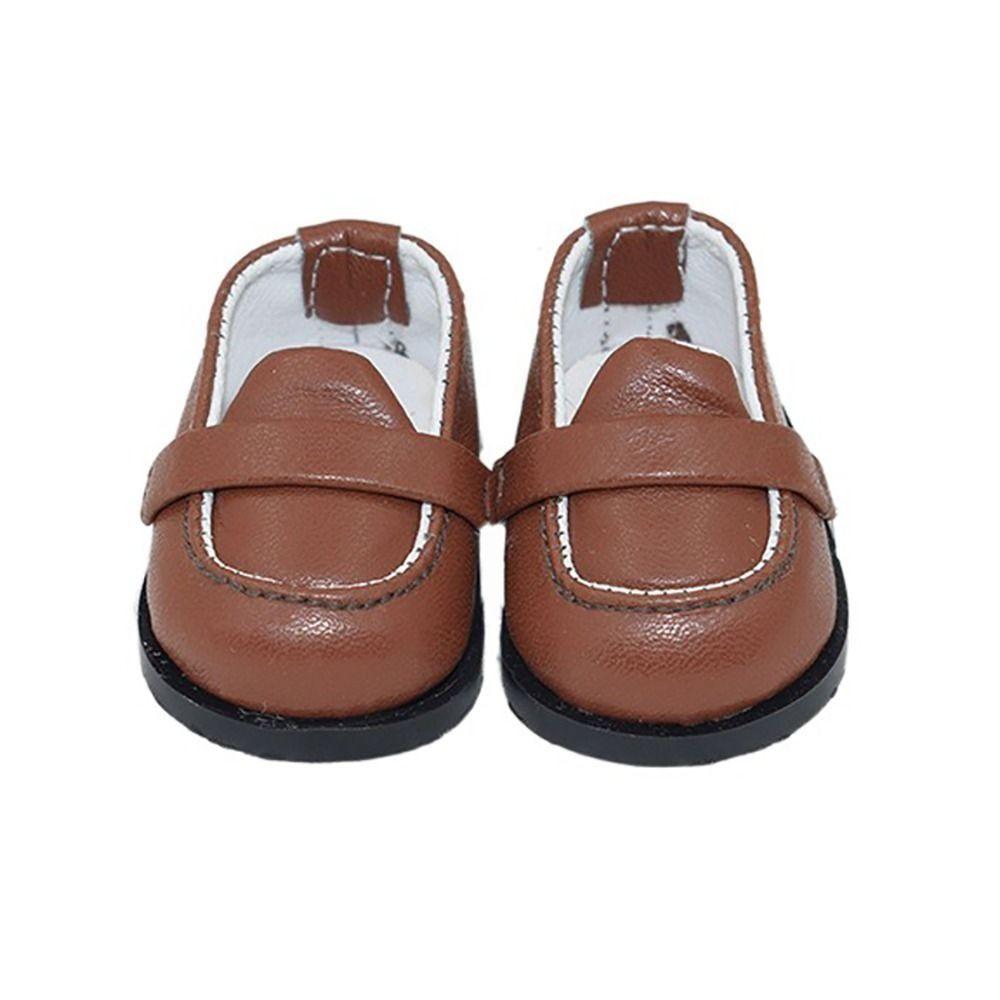 PU Leather Doll Clothes 10/20CM Mini Academic Style Shoes Doll Shoes  10/20cm Cotton Stuffed Doll
