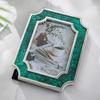 Рамки для картин из изумрудного мрамора, легкие роскошные украшения для спальни, цветные мраморные рамки для фотографий, современные рамки для фотографий для свадебных фотографий для дома