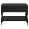 Coffee Table Black Oak Look 70x50x50 cm Wood Based Panel