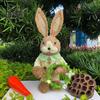 Фигурка кролика, украшение для стола, очаровательный внешний вид, яркое выражение лица, статуэтка кролика, украшение для пасхальной вечеринки