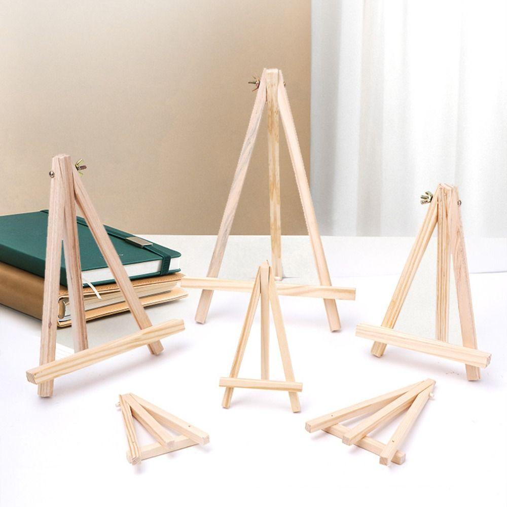 Small Size Wood Drawing Easel Triangle Shape Painting Display Holder New Tabletop Easel Sketch