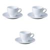 Set of 3 Tide Coffee Cups Saucers X X Cm Cups Saucers Setomonohonpo & [10.8 8.1 6.9 (185cc)] &