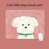 Cute Puppy Mouse Pad Anti-Slip Natural Rubber Lockedge Mousepad Cartoon Dog Office Home Laptop Computer Portable Small Mouse Mat