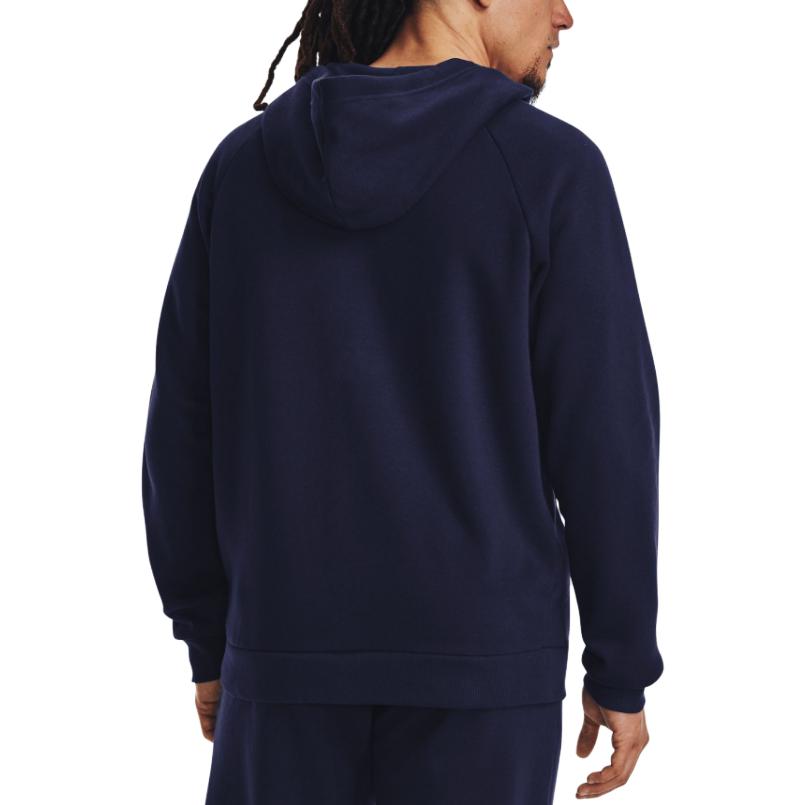 Under Armour Мужская толстовка с длинным рукавом с однотонным логотипом, синяя 1379767-410