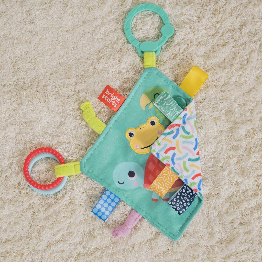 Bright Starts Crinkly Cloth Toy Fingertip Development Stroller Fingertip Fabric Hand 12619 [Ages 0+] Toy, Play, Play,