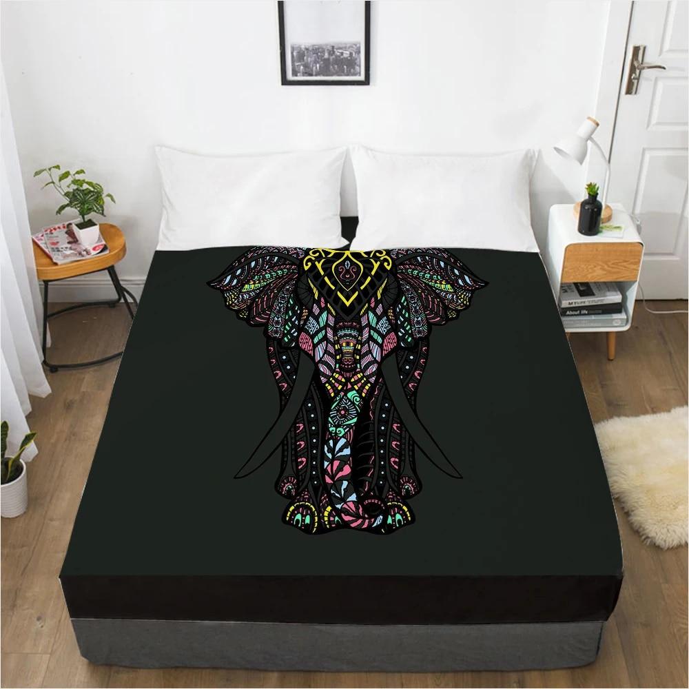 Простыни на заказ, наматрасник с резинкой, 3D простыня, постельное белье 200x200 160x200, простыня, постельное белье в богемном стиле