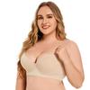 Plus Size Seamless Underwire Sports Bra: Anti-sagging, Smooth, Deep V, Beautiful Back, Adjustable Fit