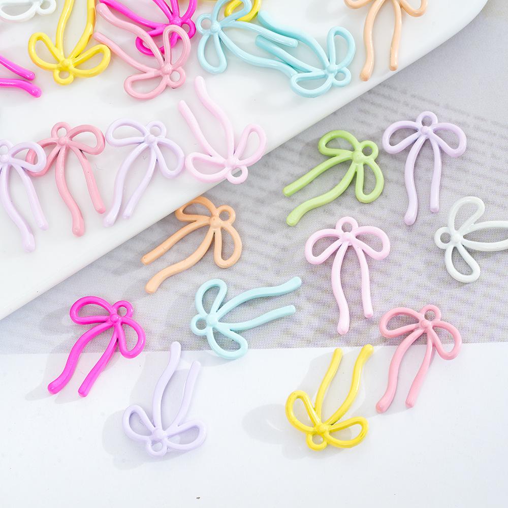 Подвеска-кулон в виде лука-стримера из сплава, Ювелирные изделия, Сделай сам, Ручная работа, Браслет, Ожерелье, Подвеска, Материал для аксессуаров