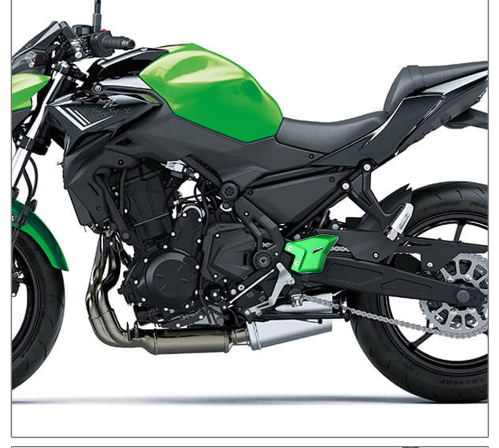 LEDISHUN Parts Aluminum Heel Plate Guards for Kawasaki Ninja 650 NINJA650 Z650 (1 Pair) 2017-2025 (Red)