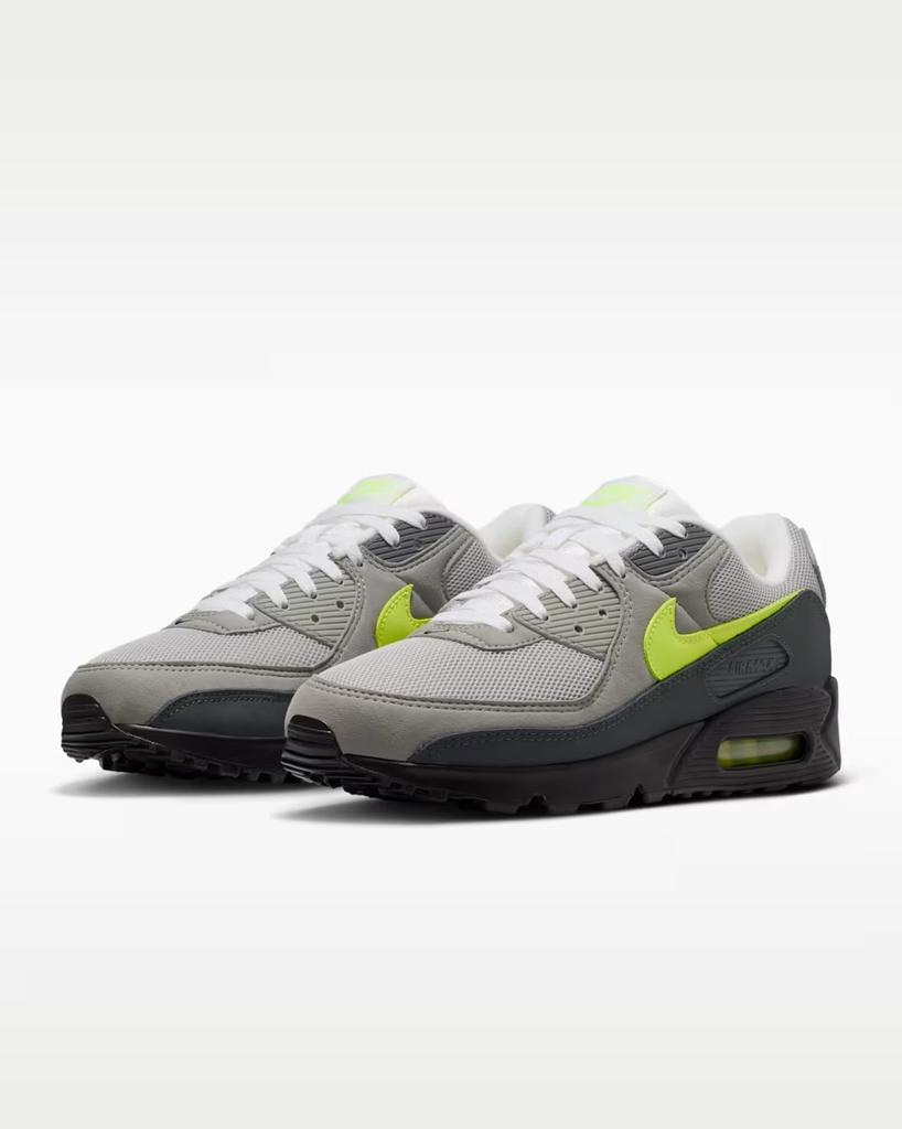 IQ0289-010 Nike Air Max 90 Черный Неоновый Желтый (Мужской)