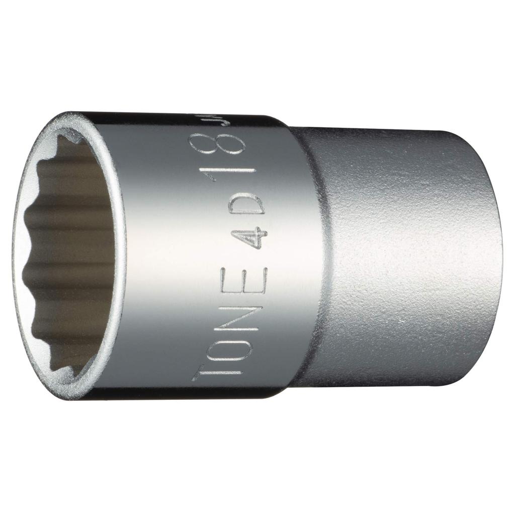 TONE Socket Drive Angle Width Across Flats 18mm (12 Squares) HP4D-18 12.7mm (1/2")