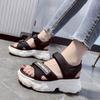 Sports Women's Shoes Sandals Summer Flat Fashion Thick Bottom Muffin Net Red Casual Beach Shoes