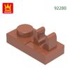 Нетоксичный 280 шт./Лот 92280 1x2 С зажимом сверху Блок Аксессуары Цвета Moc Совместимы с Коллекциями Поддержка оптом Игрушка
