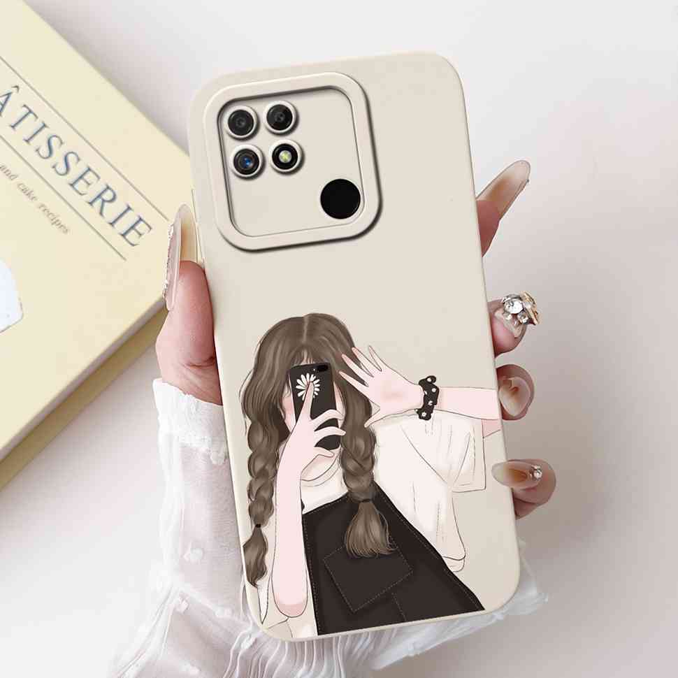 Чехол для Realme Narzo 50A RMX3430 Цветы Мягкий Силиконовый Чехол для Oppo Realme Narzo50a 6.51" Модный Защитный Чехол
