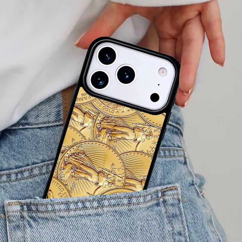 Switzerland Fine Gold Phone Case for iPhone 17ProMax 12 13 14 15 16e 17 Pro Max Plus Air Cover