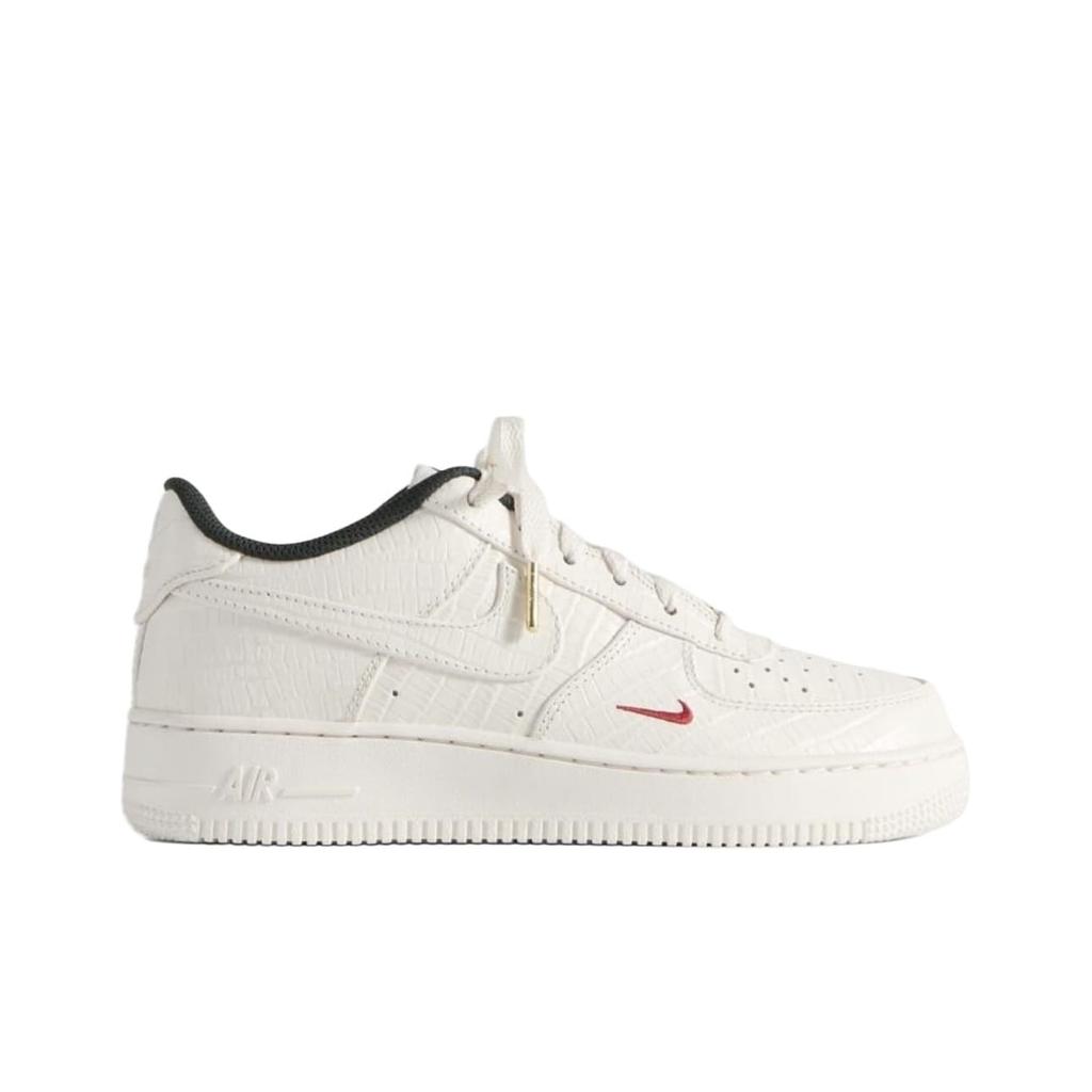 Nike x KITH Air Force 1 Low top Skateboard Shoes White Red Unisex IM6037-001