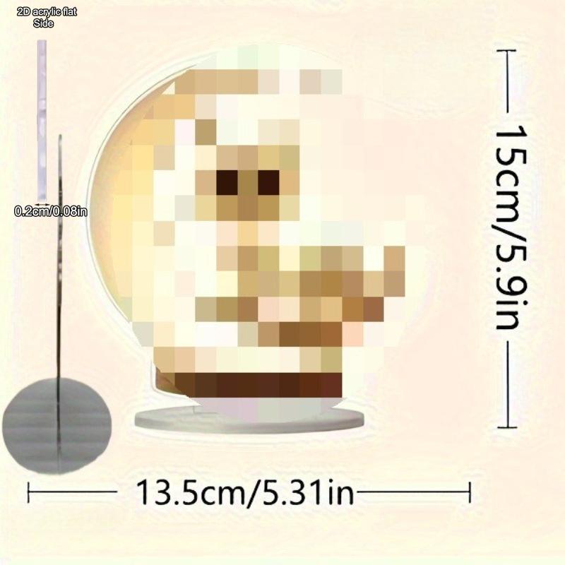 1 шт. 2D плоская кошка, домашний декор, офисный декор, без источника питания, очаровательная кошка, акриловое настольное украшение, украшение на четыре сезона